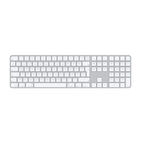 Apple Magic Keyboard Touch ID and Numeric Keypad - német - fehér billentyűk