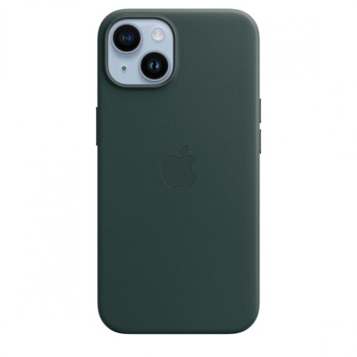 iPhone 14 bőrtok - Erdőzöld